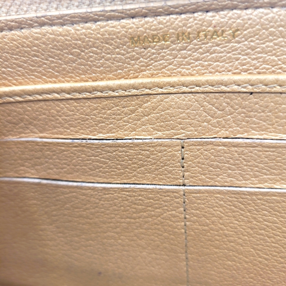 Chanel Camelia Flower Zip Around Gold Leather Wallet - Picture 6 of 7